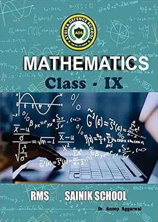 Mathematics — Class 9 book cover — RMS & Sainik School entrance, by Dr. Anoop Aggarwal